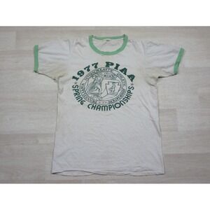 Vintage PIAA Spring Championships Ringer T Shirt (L) 1977 Pennsylvania Athletics